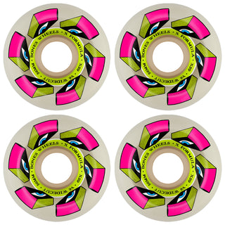 Bones Skateboard Wheels 56mm X-Formula 99A V6 Widecut Look Book White