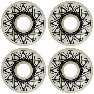 Bones Skateboard Wheels 56mm X-Formula Widecut V6 97A White