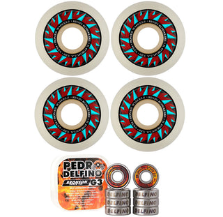 Bones Skateboard Wheels with Bronson Pro G3 Bearings X-Formula 54mm 99A V5