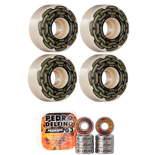 Bones Skateboard Wheels with Bronson Pro G3 Bearings X-Formula 54mm 97A V1