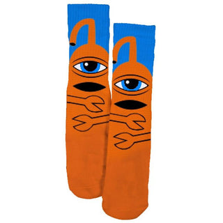 Toy Machine Skateboard Socks Sect Hug Orange Adult Crew