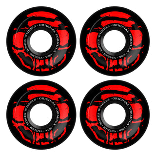 Bones Skateboard Wheels 52mm 100's V5 Sidecut Mummy Skulls Black