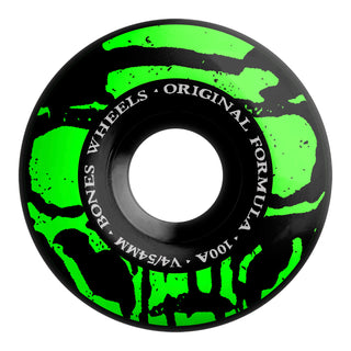 Bones Skateboard Wheels 54mm 100's V4 Wide Mummy Skulls Black
