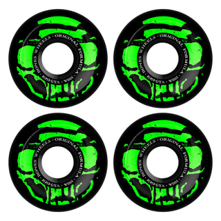 Bones Skateboard Wheels 54mm 100's V5 Sidecut Mummy Skulls Black