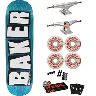 Baker Skateboard Complete B2 Blue 8.5" Spitfire, Independent, Bones Reds