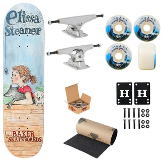 Baker Premium Complete Skateboard Elissa Steamer Web 8.25" Ft. Krux/Satori/Independent