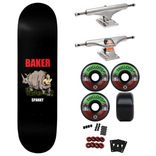 Baker Premium Skateboard with Indy Trucks and Triclops Wheels 8.25" Spanky Shikaka