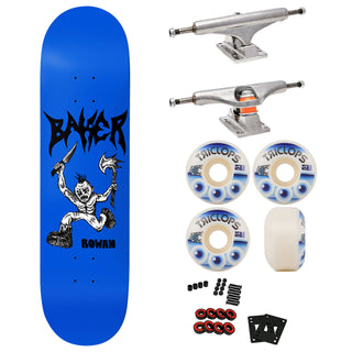 Baker Premium Skateboard with Indy Trucks and Triclops Wheels 8.25" Zorilla Kill