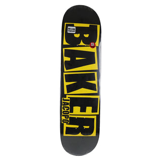 Baker Skateboard Deck Jacopo Carozzi Danger Black/Yellow 8.0" x 31.375"