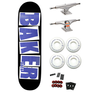 Baker Premium Skateboard with Indy Trucks, Blueprint Wheels 8.25" Baca Brand Name