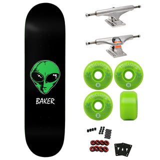 Baker Premium Skateboard with Indy Trucks, Triclops Wheels 8.5" Figgy Baker CA
