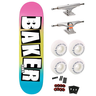 Baker Premium Skateboard with Indy Trucks, Blueprint Wheels 8" Hawk Brand Name