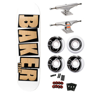 Baker Premium Skateboard with Indy Trucks, Pig Wheels 8.5" Peterson Brand Name