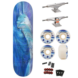 Baker Premium Skateboard with Indy Trucks, Triclops Wheels 8.25" Zorilla 50 Year Storm