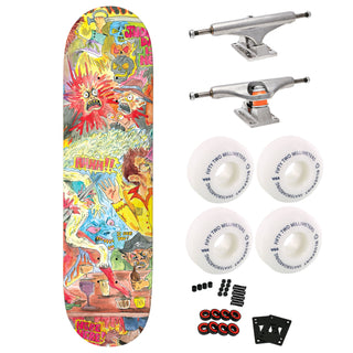 Baker Premium Skateboard with Indy Trucks, Blueprint Wheels 8.5" Zorilla Here To Stay