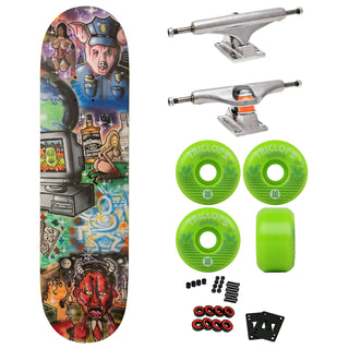 Baker Premium Skateboard with Indy Trucks and Triclops Wheels 8.38" Zach Allen Hummus