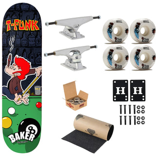 Baker Premium Complete Skateboard T-Funk Pleasure Island 8.5" Ft. Krux/SML/Independent