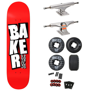 Baker Premium Skateboard with Indy Trucks and Ricta Wheels 8.0" Andrew Reynolds Stacked Name B2