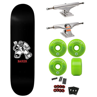 Baker Premium Skateboard with Indy Trucks and Triclops Wheels 8.125" Casper Time Bomb