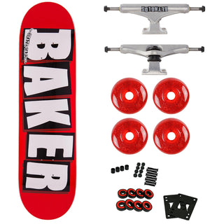 Baker Complete Logo Red 8.5" with Independent Reynolds Hollow Trucks, 53mm 99A Wheels