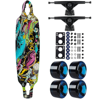 Sector 9 Longboard Fractal Battle 9.0" x 36" Drop Through with Complete Parts Package