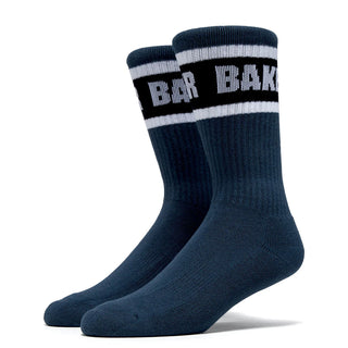 Baker Skateboards Socks Stripe Navy