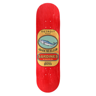 Bacon Skateboard Deck Adam Mueller Sardines 8.5" x 32.18" Assorted