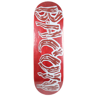 Bacon Skateboard Deck Logo Veneer Red 10" x 33"