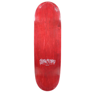 Bacon Skateboard Deck Logo Veneer Red 10" x 33"