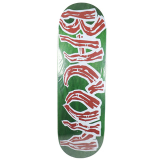 Bacon Skateboard Deck Logo Veneer Green 9.5" x 33"