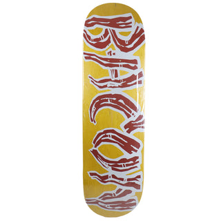 Bacon Skateboard Deck Logo Veneer Yellow 8.75" x 32.63"