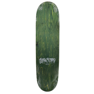 Bacon Skateboard Deck Logo Veneer Dark Green 8.5" x 32.5"