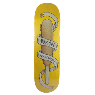 Bacon Skateboard Deck Deep Fried Death Yellow 8.6" x 32.63"