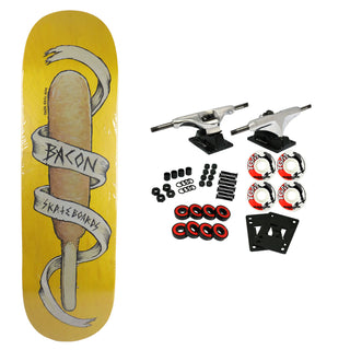 Bacon Skateboard Complete Deep Fried Death Yellow 8.6" x 32.63"