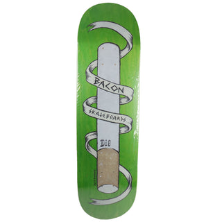 Bacon Skateboard Deck Smoking is Hip Green 8.6" x 32.63"