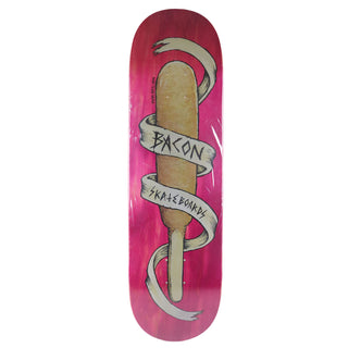 Bacon Skateboard Deck Deep Fried Death Purple 8.6" x 32.63"