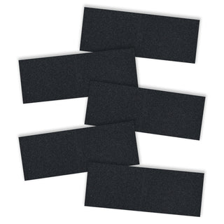Black Diamond Skateboard Griptape Black Grip Strips 5 pack 9" x 3.25"