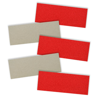 Black Diamond Skateboard Griptape Red and Clear Grip Strips 5 pack 9" x 3.25"