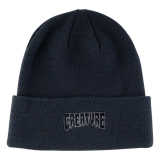 Creature Skateboards Beanie Logo Outline Navy