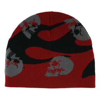 Creature Skateboards Beanie Spiral Skull Maroon/Black