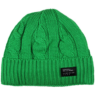 Fourstar Beanie CABLE KNIT FOLD GREEN Cap