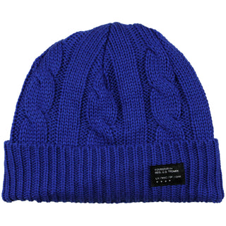 Fourstar Beanie CABLE KNIT FOLD BLUE Cap