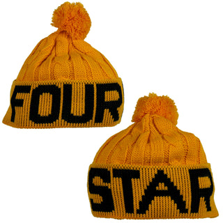 Fourstar Beanie POM POM YELLOW Cap