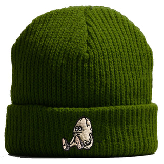 Heroin Skateboards Beanie Egg Olive Green