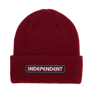 Independent Skateboard Trucks Beanie Bar Cross Groundwork Red/Blk
