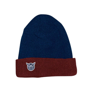 Pig Skateboard Beanie Pig Head Dock Blue/Cardinal