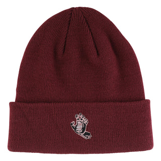 Santa Cruz Skateboards Beanie Screaming Hand Black Rose