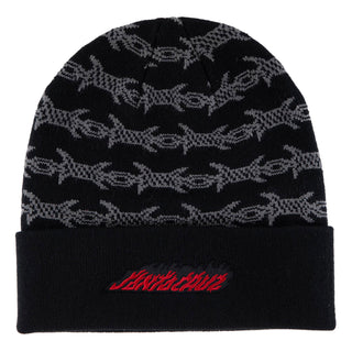 Santa Cruz Skateboards Beanie Wired Flame Dot Long Shoreman Black