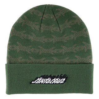 Santa Cruz Skateboards Beanie Wired Flame Dot Long Shoreman Forest