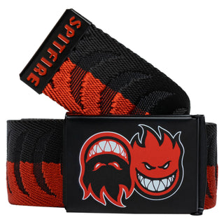 Spitfire Wheels Belt Eternal Crescent Jacquard Web Black/Red Black